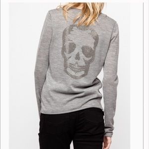 NWT Zadig Voltaire long sleeve with skull